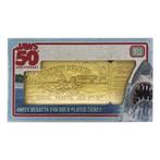 Jaws Replica 1/1 50th Anniversary Regatta Ticket 24k Gold Pl, Ophalen of Verzenden, Nieuw