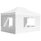 vidaXL Partytent inklapbaar met wanden 4,5x3 m aluminium wit, Tuin en Terras, Verzenden, Nieuw