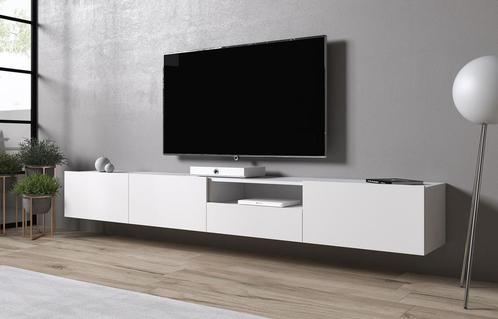 TV-Meubel - Wit - 240x35x30cm - Kast, Maison & Meubles, Armoires | Mobilier de télévision, Envoi