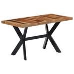 vidaXL Eettafel 140x70x75 cm massief sheeshamhout, Huis en Inrichting, Tafels | Eettafels, Verzenden, Nieuw