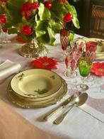 Nappe en lin avec une broderie sicilienne à la main