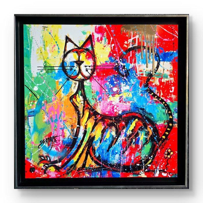 Robert Sgarra - OTHELLO LE CHAT, Antiek en Kunst, Kunst | Schilderijen | Modern