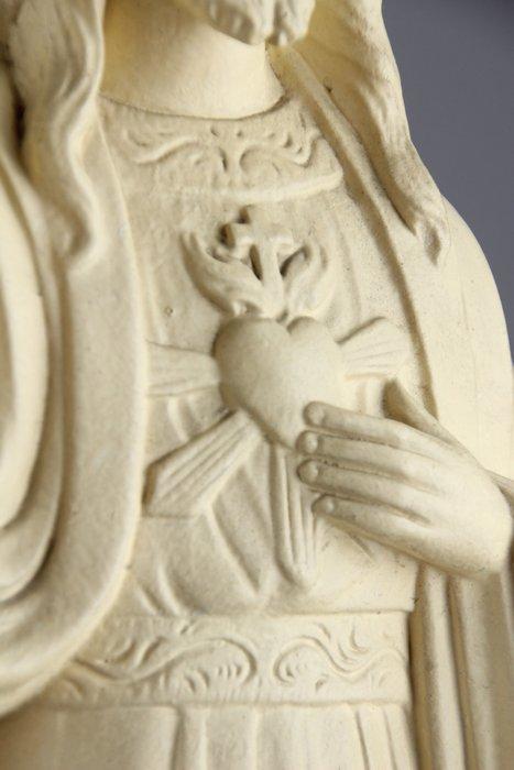 Beeldje - 45cm - Jezus met Heilig Hart - Gips, Antiek en Kunst, Antiek | Boeken en Manuscripten