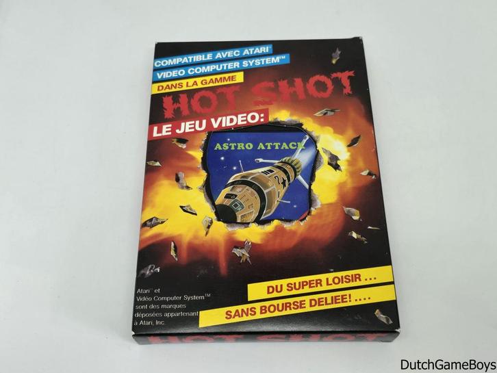 Atari 2600 - Hot Shot / Goliath - Astro Attack, Games en Spelcomputers, Spelcomputers | Atari, Gebruikt, Verzenden