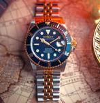Duxot - Automatic - 24 Jewels - Gold - Diver - NEW - Zonder, Handtassen en Accessoires, Horloges | Heren, Nieuw