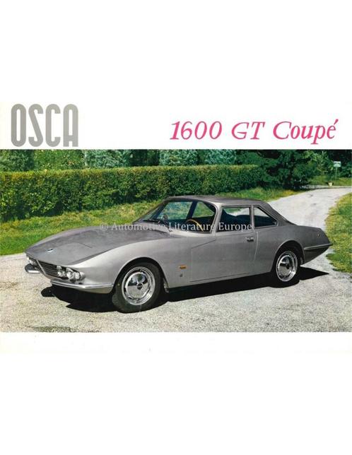 1963 OSCA 1600 GT COUPE BROCHURE ITALIAANS, Livres, Autos | Brochures & Magazines, Enlèvement ou Envoi