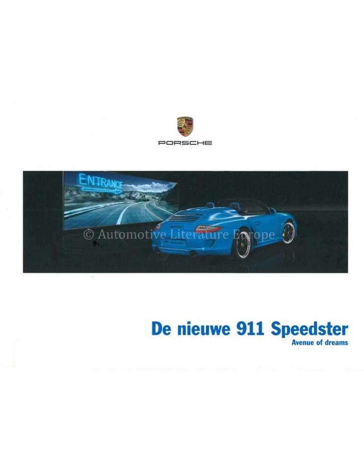 2011 PORSCHE 911 SPEEDSTER HARDCOVER BROCHURE NEDERLANDS, Boeken, Auto's | Folders en Tijdschriften, Ophalen of Verzenden