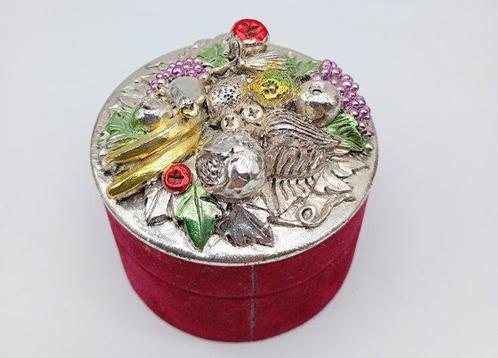 Sieradendoos - Textiel, Zilver, Antiek en Kunst, Antiek | Zilver en Goud