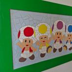 Nintendo - Handcrafted Nintendo Toad Mosaic Art - Gaming