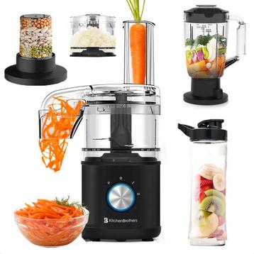 Tweedekans | KitchenBrothers Foodprocessor - 5-in-1 - beschikbaar voor biedingen