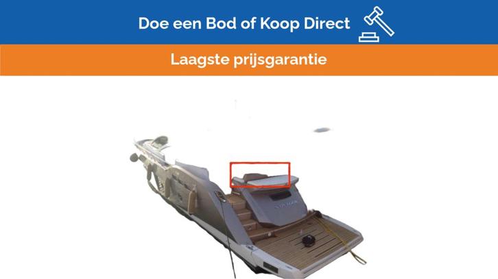 Bieden: Sessa Marine C68 aft seat cover beige -, Watersport en Boten, Bootonderdelen, Ophalen of Verzenden