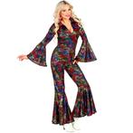 Disco 70S Jumpsuit Gekleurd Dames Cirkels, Verzenden