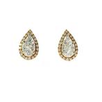 Oorbellen - 18 karaat Roségoud -  1.57ct. tw. Diamant, Handtassen en Accessoires, Nieuw