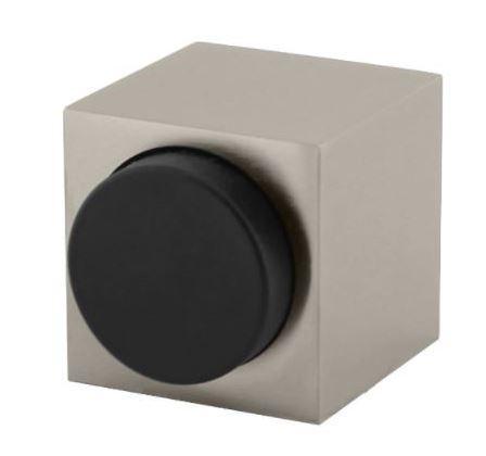 Olivari deurstop Cubo vierkant nikkel titaan PVD, Doe-het-zelf en Bouw, Hang- en Sluitwerk, Klink of Kruk, Nieuw, Overige materialen