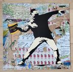 Mr Brainwash (1966) - Banksy Thrower (Unq 1/1), Antiek en Kunst, Kunst | Schilderijen | Modern