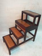 Trapje - Hout - Bibliotheektrapje/tafel, Antiek en Kunst