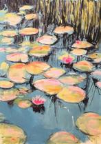 Geranio Paola - Water lilies 03, Antiquités & Art, Art | Peinture | Moderne