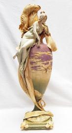 Amphora Riessner - Vaas (3) - Porselein - 2 Vazen en, Antiek en Kunst