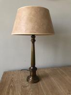 Tafellamp - Glanzende brons kleurende kolomtafelamp - Brons