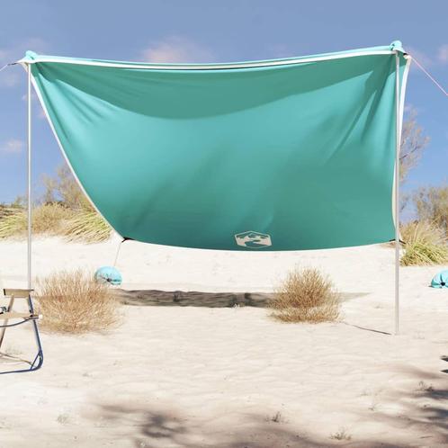 vidaXL Strandluifel met zandankers 304x300 cm groen, Caravanes & Camping, Tentes, Envoi