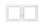 PVC kunststof raam draaikiep-draaikiep b150xh80 cm wit stomp, Doe-het-zelf en Bouw, Glas en Ramen, Nieuw, 120 tot 160 cm, Dubbelglas