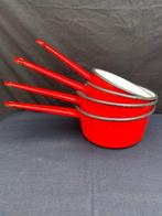 Casserole (4) - Métail émaillé - Batterie vintage, Antiek en Kunst