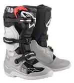 Alpinestars Tech 7S Kinder MX Laarzen Zwart / Zilver / Wit /, Verzenden, Nieuw