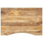 vidaXL Bureaublad met ronding 100x60x2,5 cm massief ruw, Huis en Inrichting, Tafelonderdelen, Verzenden, Nieuw