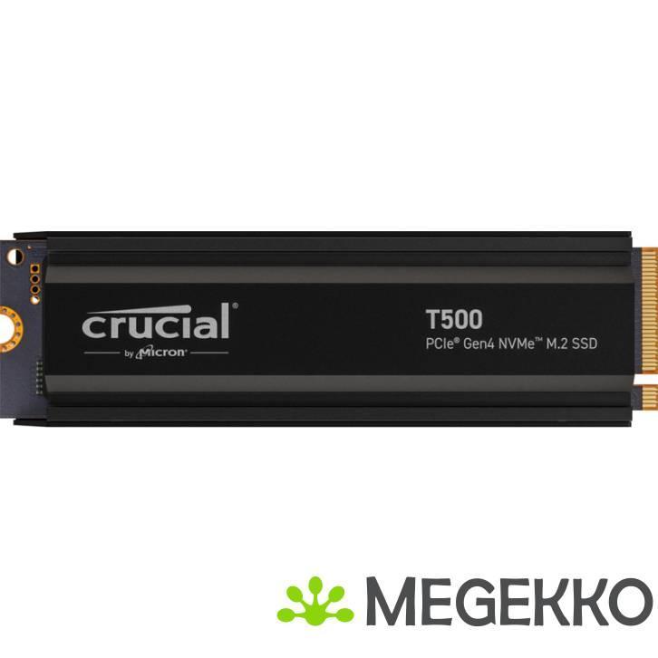 Crucial SSD T500 1TB Heatsink, Computers en Software, Harde schijven, Nieuw, Verzenden