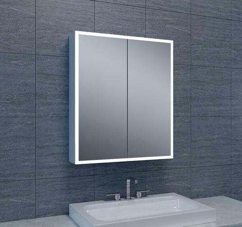 Sanifun Quattro-Led spiegelkast Estevan 600 x 700, Maison & Meubles, Salle de bain | Meubles de Salle de bain