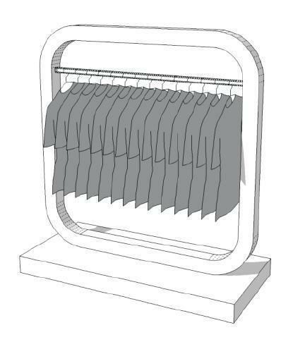 *TIP*  Glossy middenunit kledingrek R-EC-006, Zakelijke goederen, Kantoor en Winkelinrichting | Winkel en Inventaris, Ophalen of Verzenden