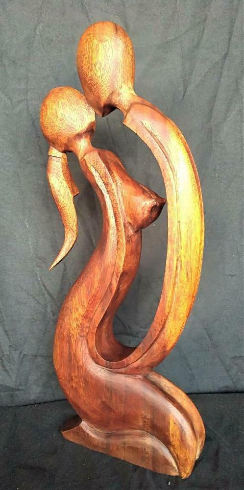 Sculptuur de kus tropisch hardhout, Bali, Indonesie, Huis en Inrichting, Woonaccessoires | Overige, Nieuw, Ophalen of Verzenden
