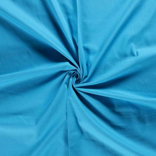 Canvas stof waterblauw - Katoenen stof 30m op rol, Hobby en Vrije tijd, Stoffen en Lappen, 120 cm of meer, 200 cm of meer, Blauw