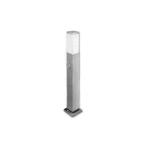 Staande buitenlamp met stopcontact zilver 65 cm | Madeira, Nieuw, Overige materialen, Led, Verzenden