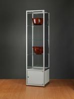 *TIP*  Luxe vitrinekast aluminium 50 cm met onderkast, Ophalen of Verzenden