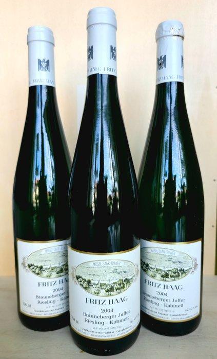 2004 Fritz Haag Brauneberger Juffer - Moezel Kabinett - 3, Verzamelen, Wijnen