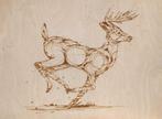 Dzia - Gravure Cerf, Antiquités & Art