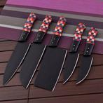 Keukenmes - Kitchen knife set - kruis hout en poeder code,, Antiek en Kunst