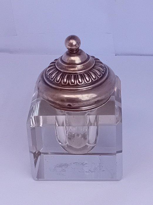 Inktpot - .800 zilver, Kristal, Antiek en Kunst, Antiek | Overige Antiek