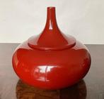 Doos (2) - Set van twee - Hout - Rood lakwerk dekseldoos