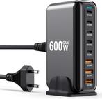 Laadstation - Snellader - USB C - 600W - 8 Poorts - Zwart, Verzenden, Nieuw