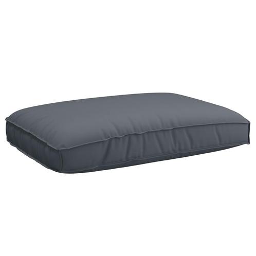 vidaXL Palletkussen voor zitting Antraciet 120 x 80 x 12 cm, Huis en Inrichting, Woonaccessoires | Kussens, Nieuw, Verzenden