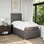 vidaXL Boxspring met matras stof taupe 80x200 cm, Verzenden, Nieuw