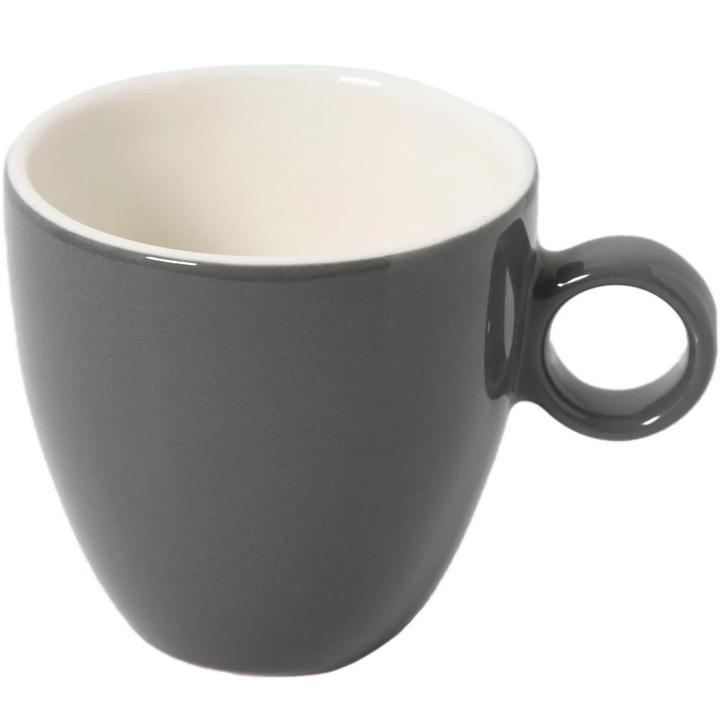 Koffiekopjes | APPLE | Porselein | Donkergrijs | 19cl | 12, Zakelijke goederen, Horeca | Keukenapparatuur, Nieuw in verpakking