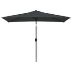 Grote Parasol 3x2m Antraciet | Tweede Kansje | Tuin & Terras, Tuin en Terras, Parasols, Verzenden, Nieuw, 2 tot 3 meter, Stokparasol