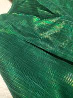 Stupenda organza verde cangiante con riflessi dorati - in