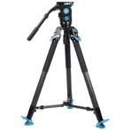 Sirui Video Tripod SVT75 Pro + SVH15 Fluid Head CM6301, Audio, Tv en Foto, Fotografie | Statieven en Balhoofden, Gebruikt, 150 tot 175 cm