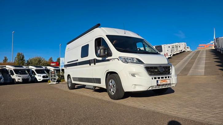 Hymer Yosemite gied onderhouden met twinbedden 67928, Caravans en Kamperen, Mobilhomes, Cassettetoilet, Handgeschakeld, L-zit
