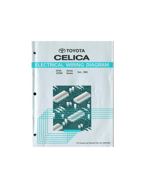 1994 TOYOTA CELICA ELECTRISCH SCHEMA WERKPLAATSHANDBOEK, Autos : Divers, Modes d'emploi & Notices d'utilisation