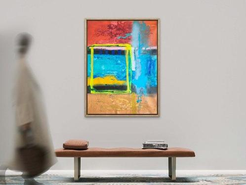 Alexander Jarque - Static yellow - XXL - No Reserve, Antiek en Kunst, Kunst | Schilderijen | Modern